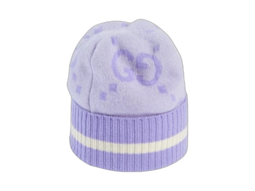 Gucci GG Cashmere Beanie Lilac