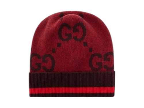 Gucci GG Cashmere Beanie Red