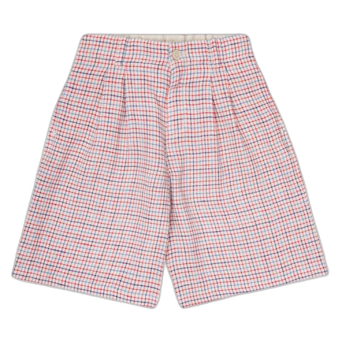 Gucci Kids Pleated Check Shorts 'Cream'
