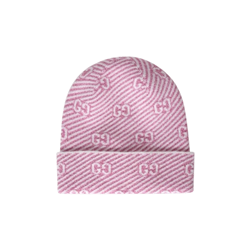 Gucci Diaglux Intarsia Logo Beanie 'Roseate/Ivory'