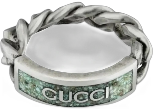 Gucci Enamel Ring Tiffany/Black