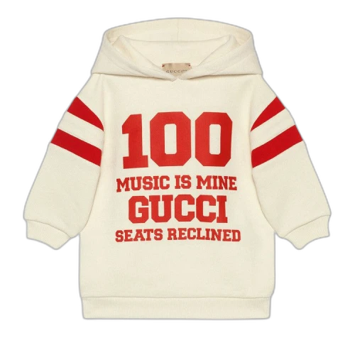 Gucci Kids Music Is Mine Hoodie 'White'