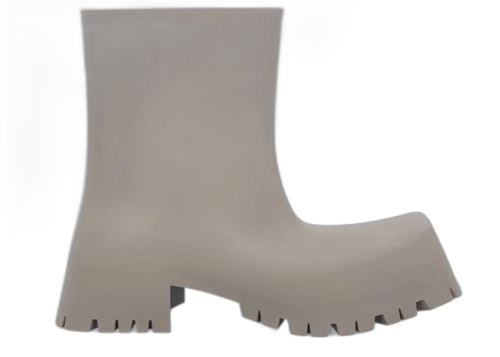 Balenciaga Trooper Rubber Boot Beige
