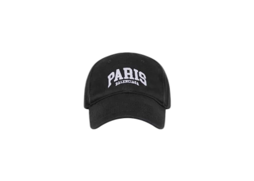 Balenciaga Mens Cities Paris Cap Black