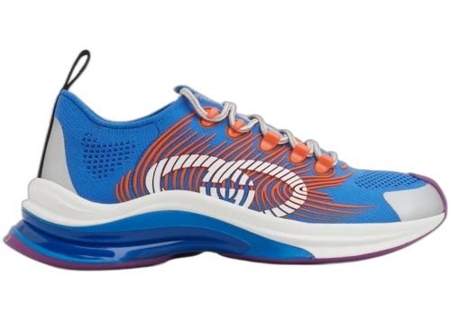 Gucci Run Monogram Sneakers Blue Orange