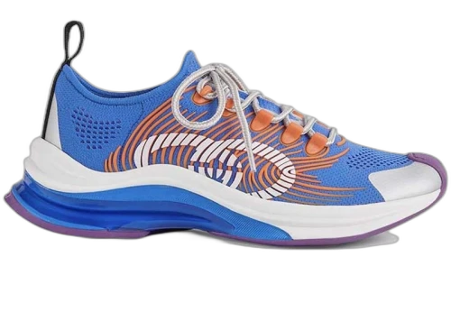 Gucci Monogram Sneakers Blue Orange (Women's)