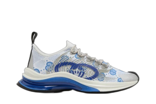 Gucci Run Sneaker 'White Blue' (Women's)