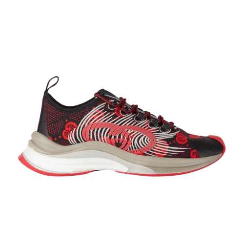 Gucci Run Sneaker 'Black Red Monogram' (Women's)