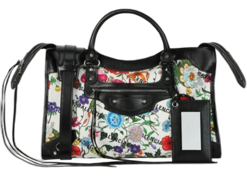 Gucci x Balenciaga Large Flora City Bag Multi