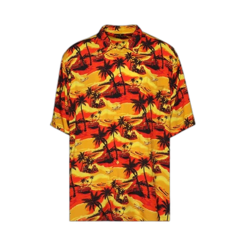 Balenciaga Short-Sleeve Minimal Shirt 'Orange'