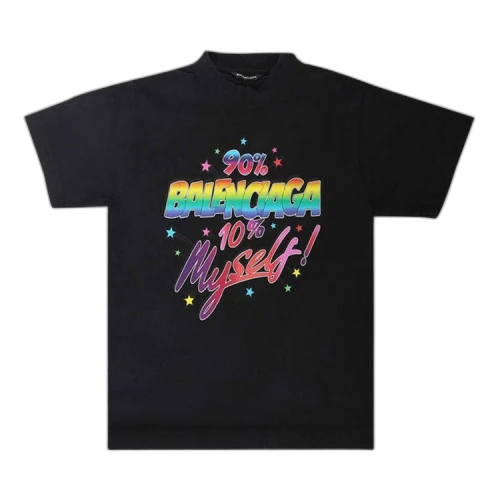 Balenciaga Kids Printed T-Shirt 'Washed Black'