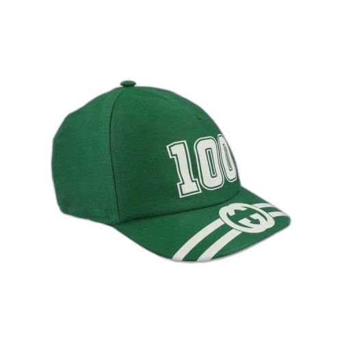 Gucci Kids College Baseball Cap 'Green'