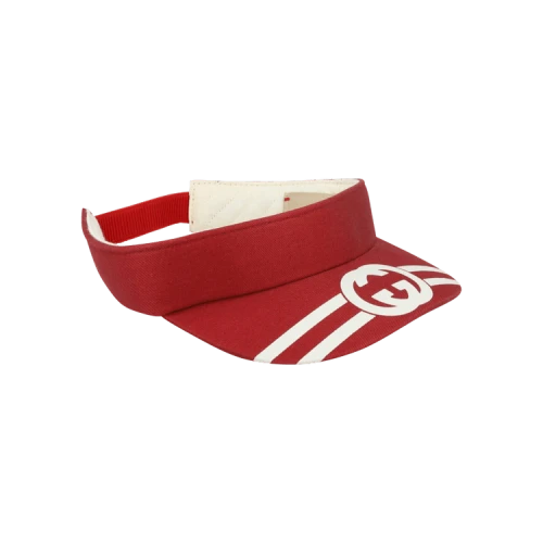 Gucci Kids Logo Printed Visor 'Red'