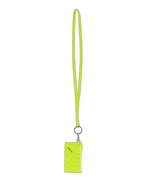 Balenciaga Keyring Card Case Bright Green