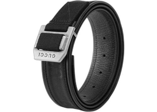 Gucci GG Patterned Print Belt Black