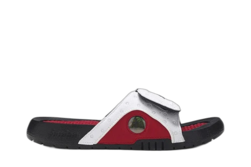 Jordan Hydro 13 Retro Slide BG 'White Gym Red'