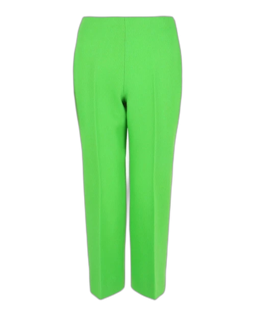 Gucci Wool Blend Textured Pants Green