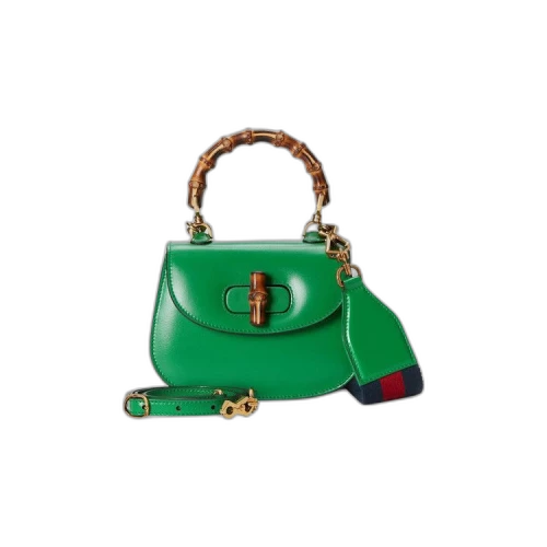 Gucci Bamboo 1947 Mini Top Handle Bag 'Spring Green'