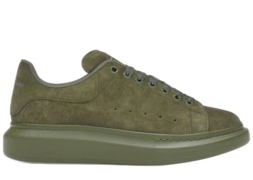 Alexander McQueen Oversized Military Green Suede