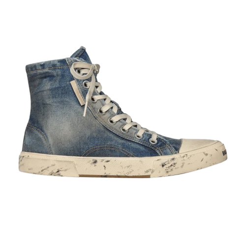 Balenciaga Paris High 'Destroyed - Denim'