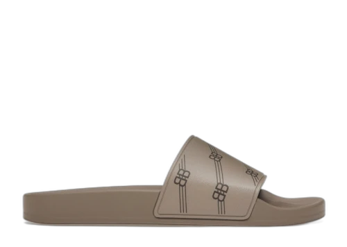 Balenciaga Pool Slides Dark Beige (Women's)