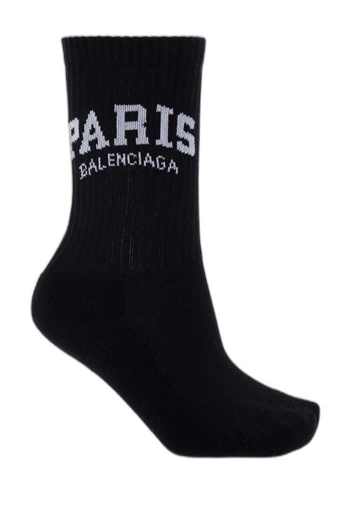 Balenciaga Paris Tennis Socks Black/White