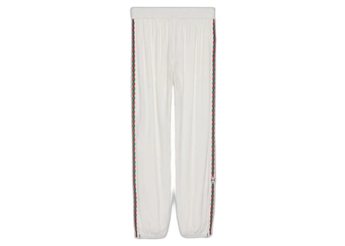 Gucci Interlocking G Embroidery Track Pants White
