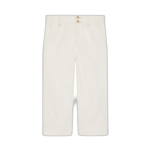 Gucci Kids Straight Leg Corduroy Pants 'White'