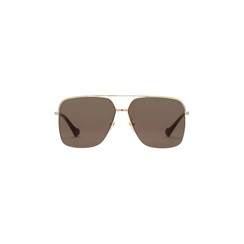 Gucci Specialized Fit Aviator Sunglasses 'Gold'