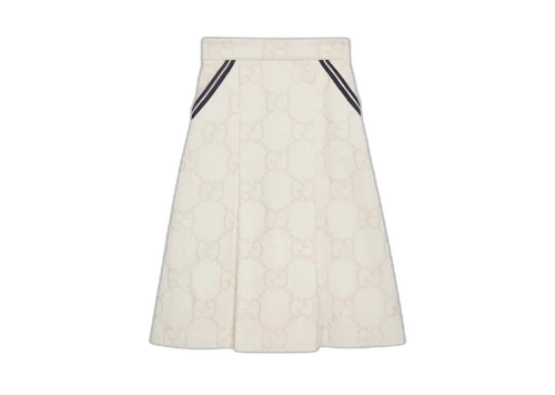 Gucci Maxi GG Skirt White