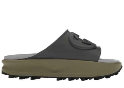 Gucci Interlocking G Slide Dark Grey Khaki