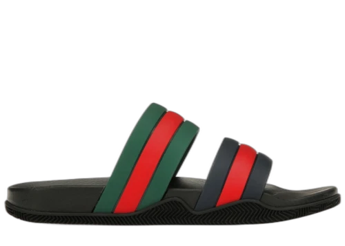 Gucci Agrado Grg Rubber Slide Black Blue Green Red
