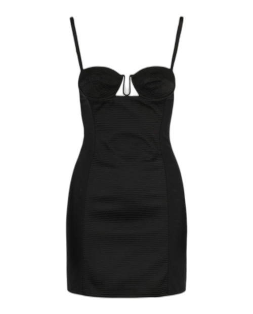 Gucci Duchesse Cutout Dress Black