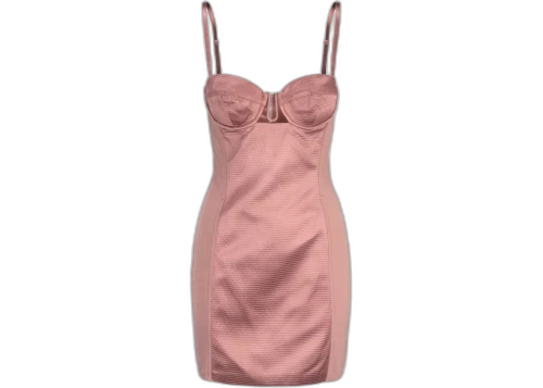 Gucci Cutout Silk Duchesse Dress Light Pink