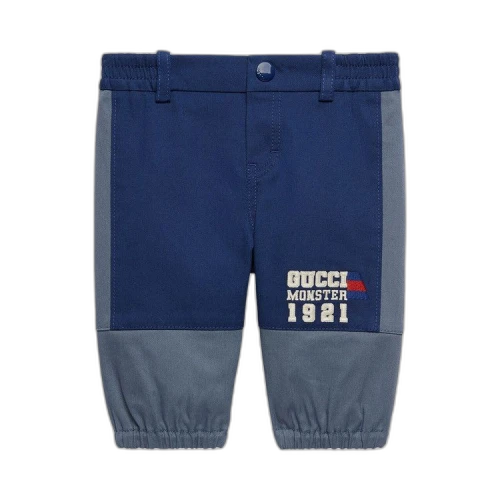Gucci Kids Colorblock Joggers 'Dark Blue'