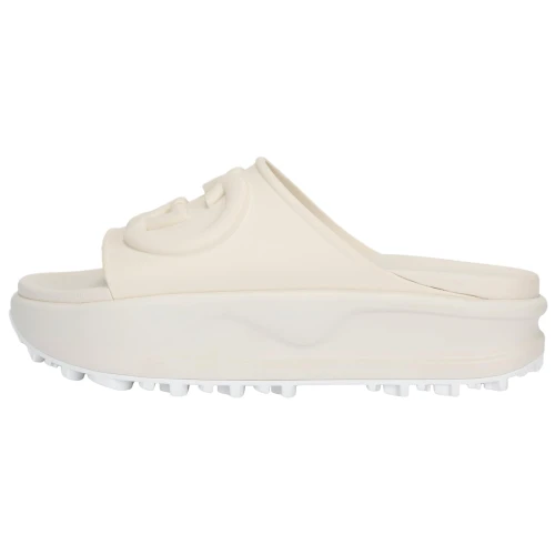 Gucci GG Oversize Slide Sandal Interlocking G Off White (Women's)