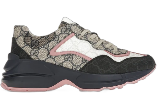 Gucci Rhyton Sneaker Beige Blue Monogram (Women's)