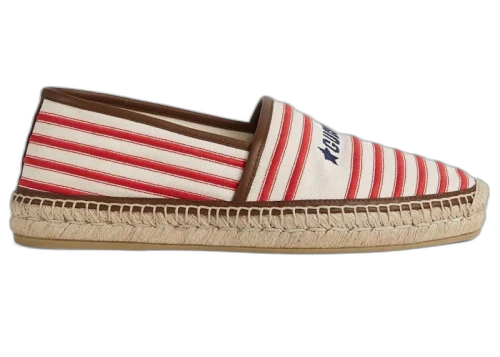 Gucci Striped Star Espadrille Red White