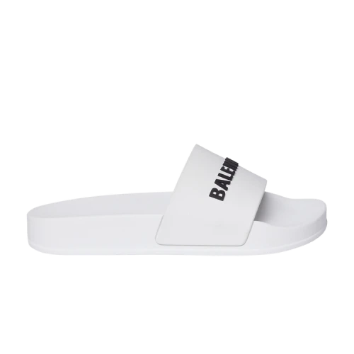 Balenciaga Pool Slides Kids 'White Black'