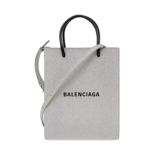 Balenciaga Shopping Phone Holder Bag 'Silver'