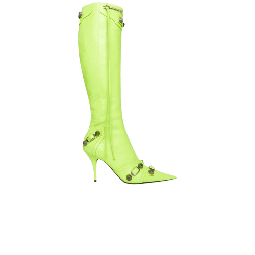 Balenciaga Cagole 90mm Boot 'Neon Yellow' (Women's)