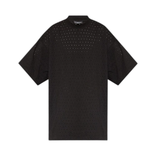 Balenciaga Perforated T-Shirt 'Black'
