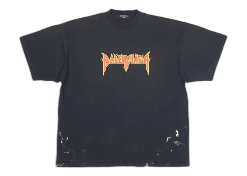 Balenciaga Metal Vintage Oversized T-Shirt Black/Multi