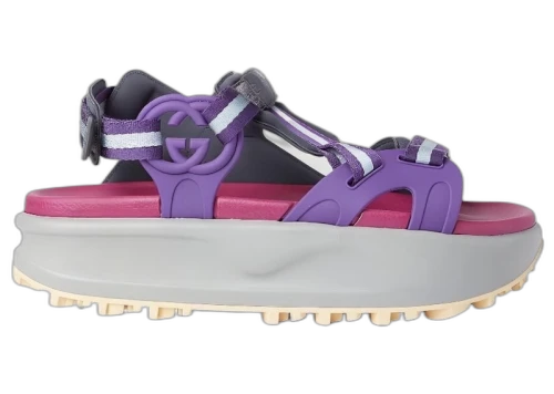 Gucci Colour Block Platform Sandal Purple (Women's)