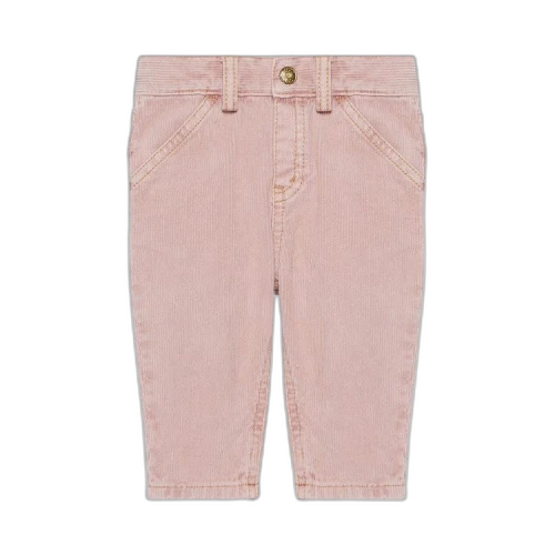 Gucci Kids Horsebit Corduroy Pants 'Light Red'