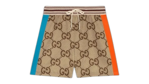Gucci Womens Tessuto Jumbo GG Shorts Beige