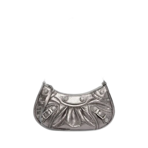 Balenciaga Le Cagole Mini Shoulder Bag Silver
