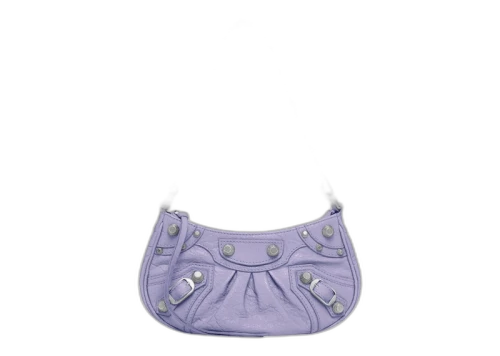 Balenciaga Le Cagole Mini Bag with Chain Lilac