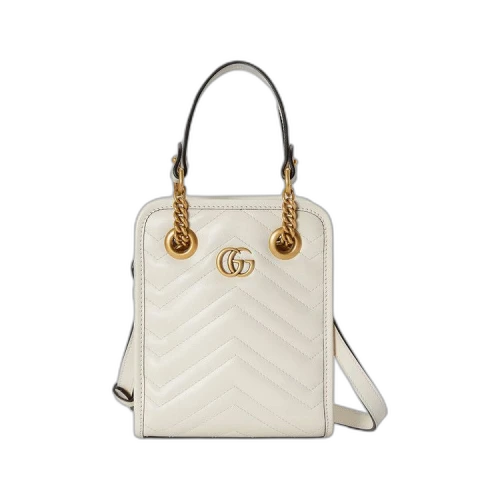 Gucci GG Marmont Matelassé Mini Bag 'White'