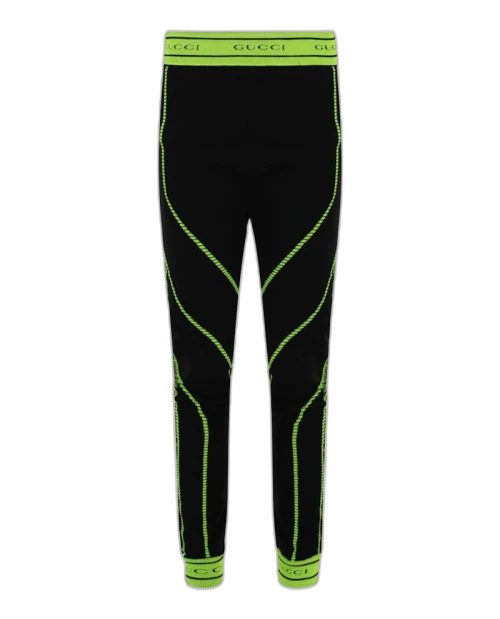 Gucci Logo Jacquard Leggings Black